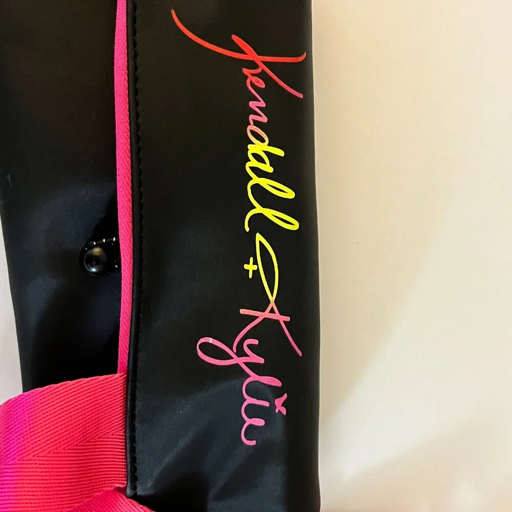 Kendall & Kylie Makeup Artist Brush Belt Holder Black Pink Adjustable Strap